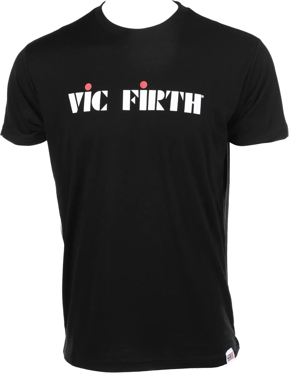 

Черная классическая футболка с логотипом Vic Firth, маленький размер