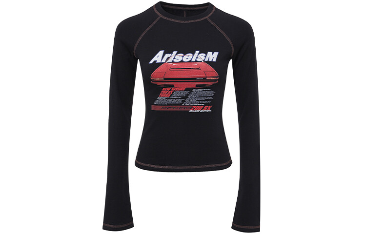 

Женский укороченный топ Ariseism, цвет black long sleeves