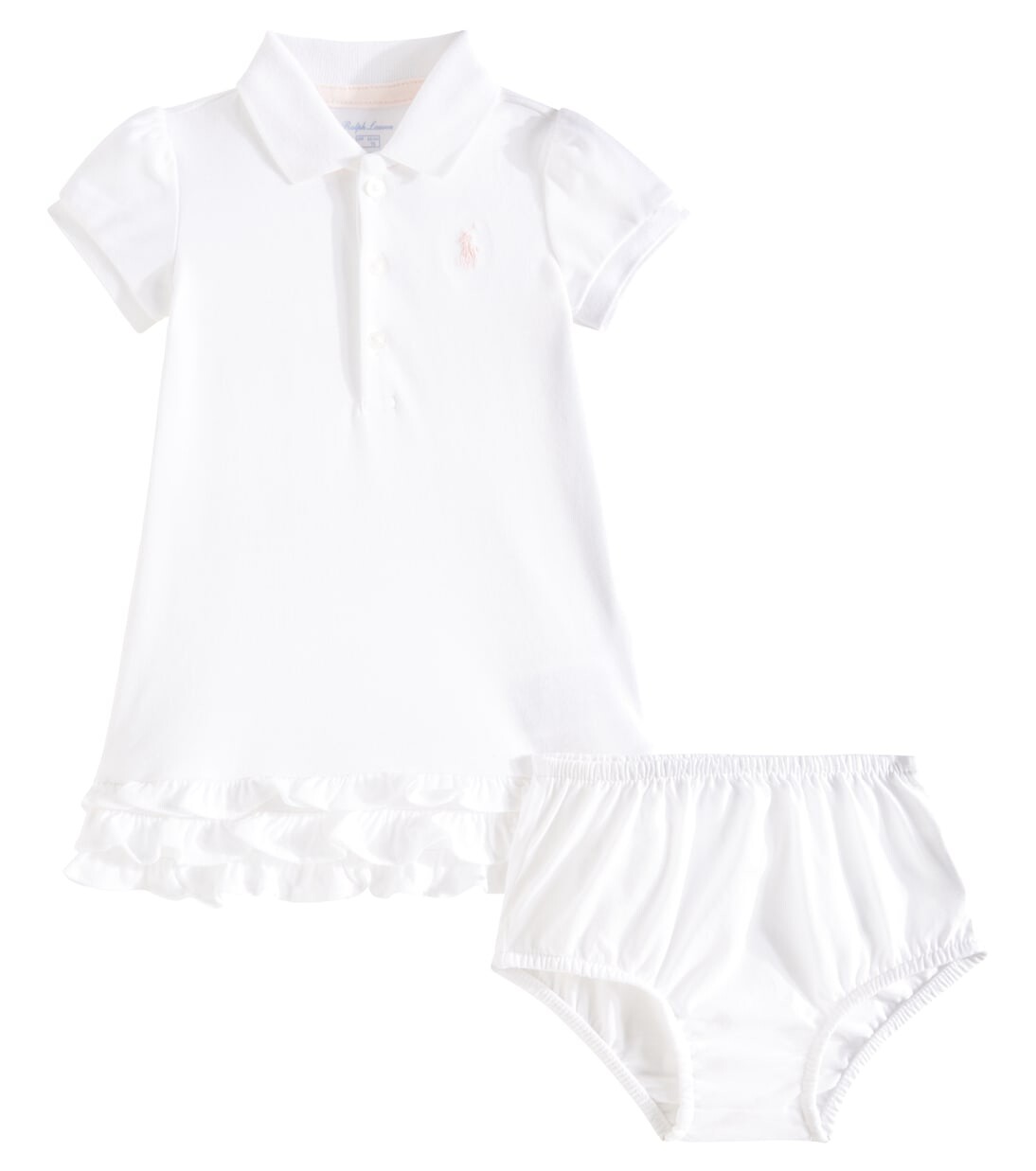

Хлопковое платье Polo Ralph Lauren, белый