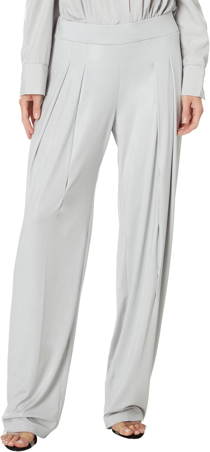 

Брюки Norma Kamali Low Rise Pleated Trouser, цвет Dove