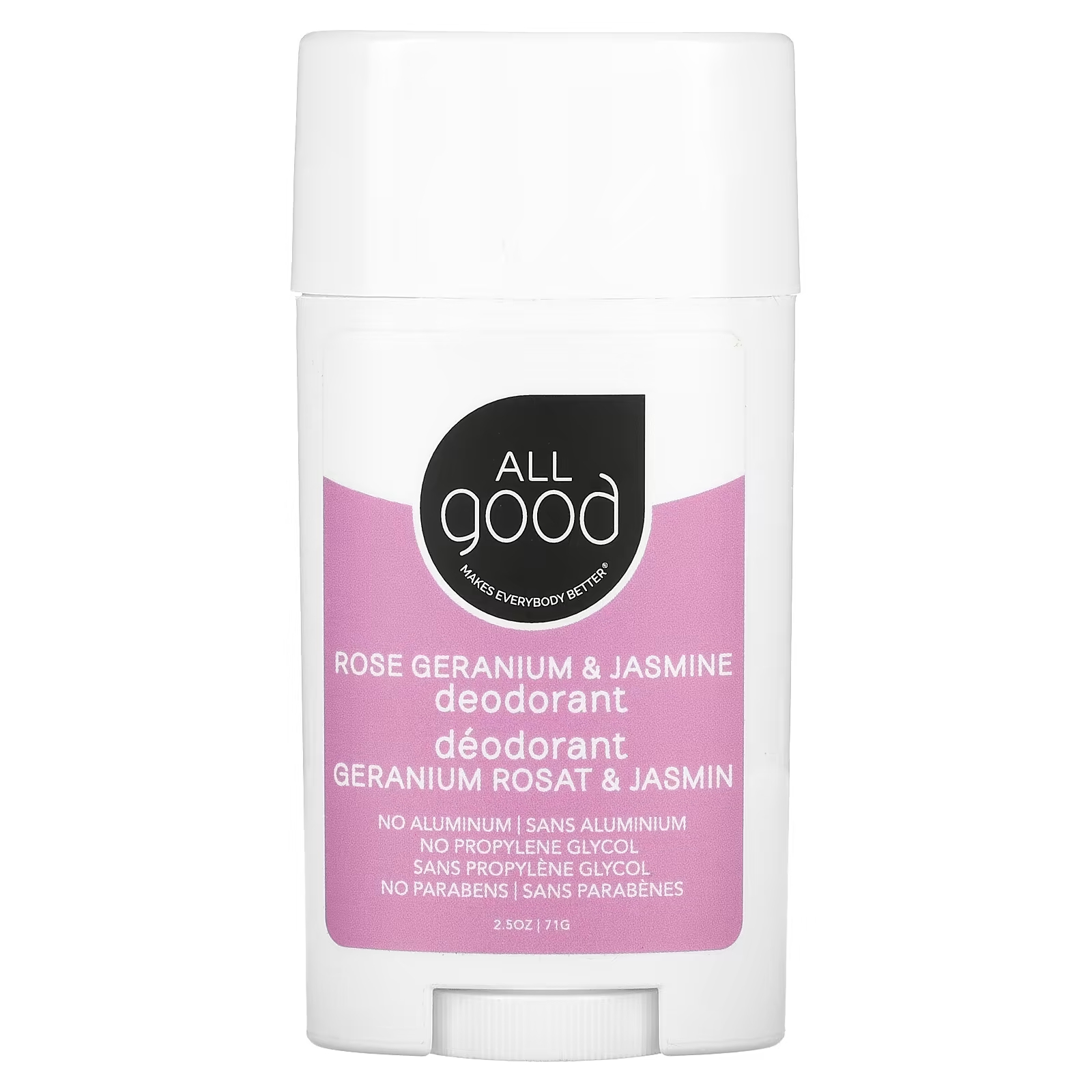 Дезодорант All Good Products розовая герань и жасмин, 71 гр. all good products дезодорант без запаха 71 г 2 5 унции