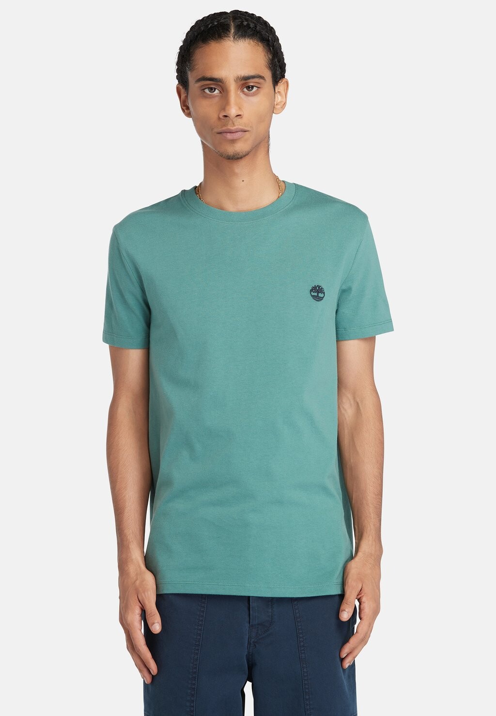 

Базовая футболка Short Sleeve Timberland, цвет sea pine