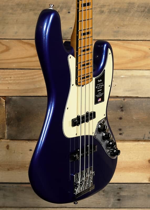 

Басс гитара Fender American Ultra Jazz Bass Cobra Blue w/ Case