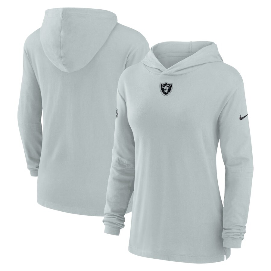 

Футболка с длинным рукавом Nike Las Vegas Raiders, серебряный