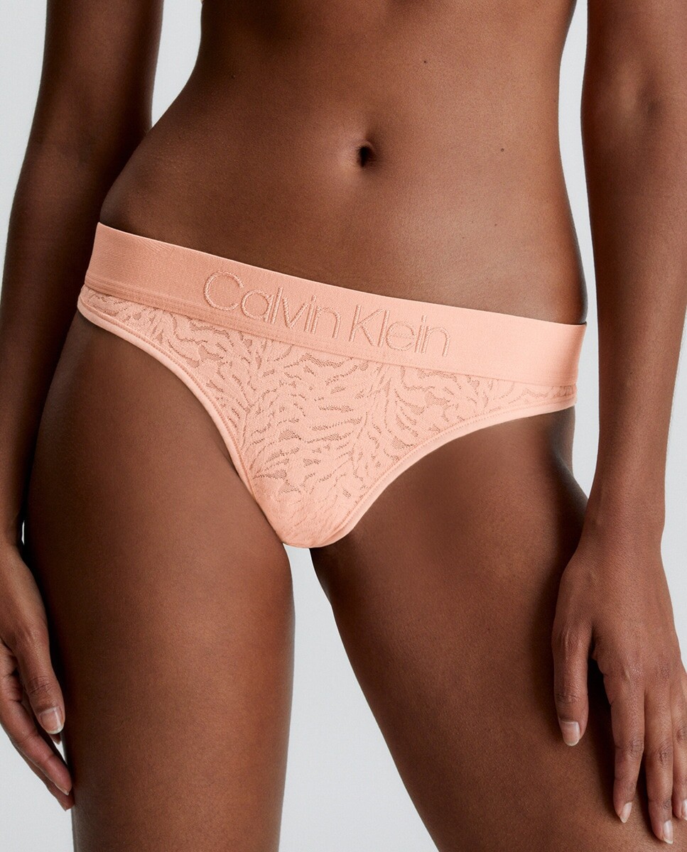 

Кружевные стринги Calvin Klein, розовый