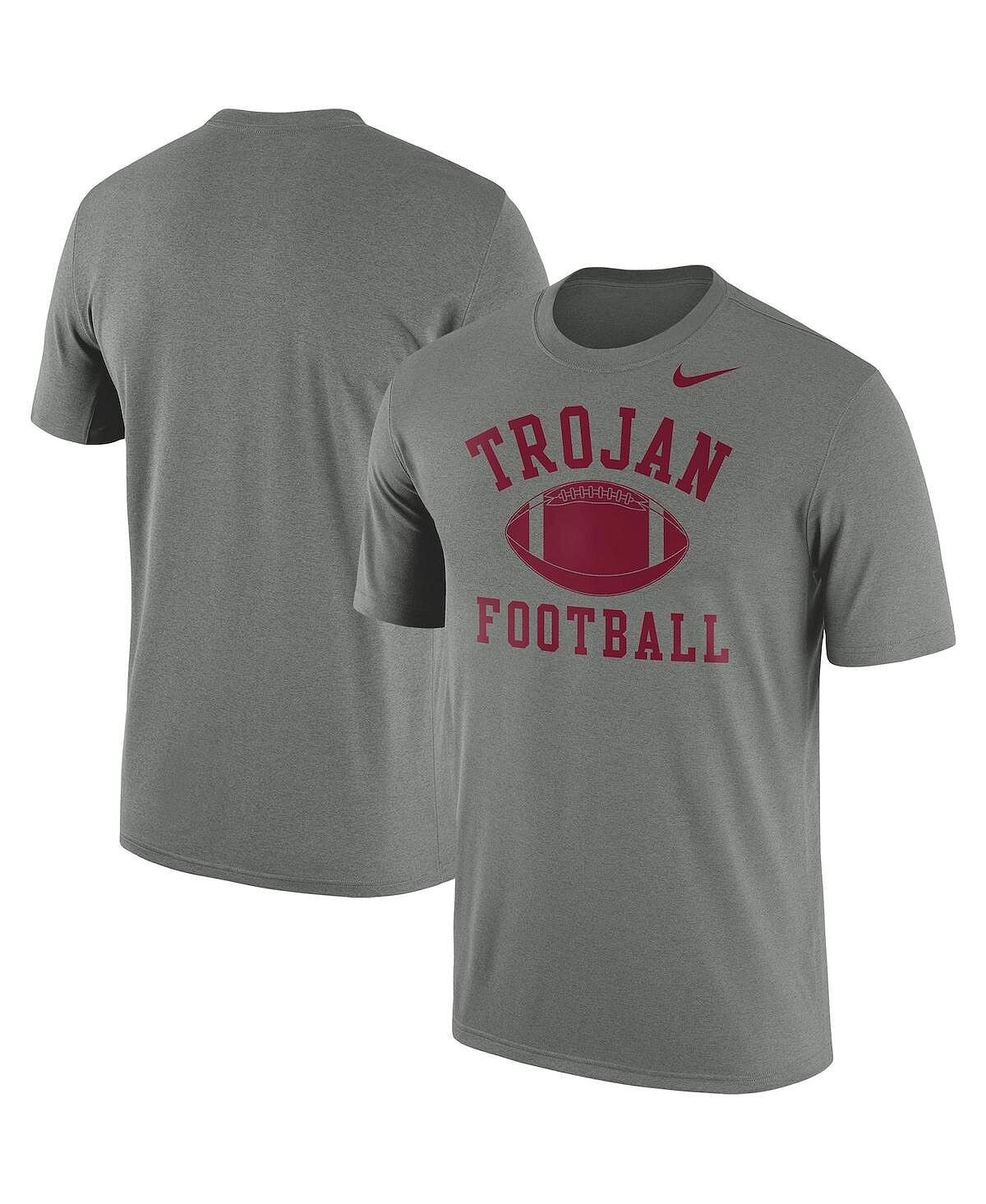 

Мужская футболка цвета Хизер серого цвета USC Trojans Legend Football Arch Performance Nike