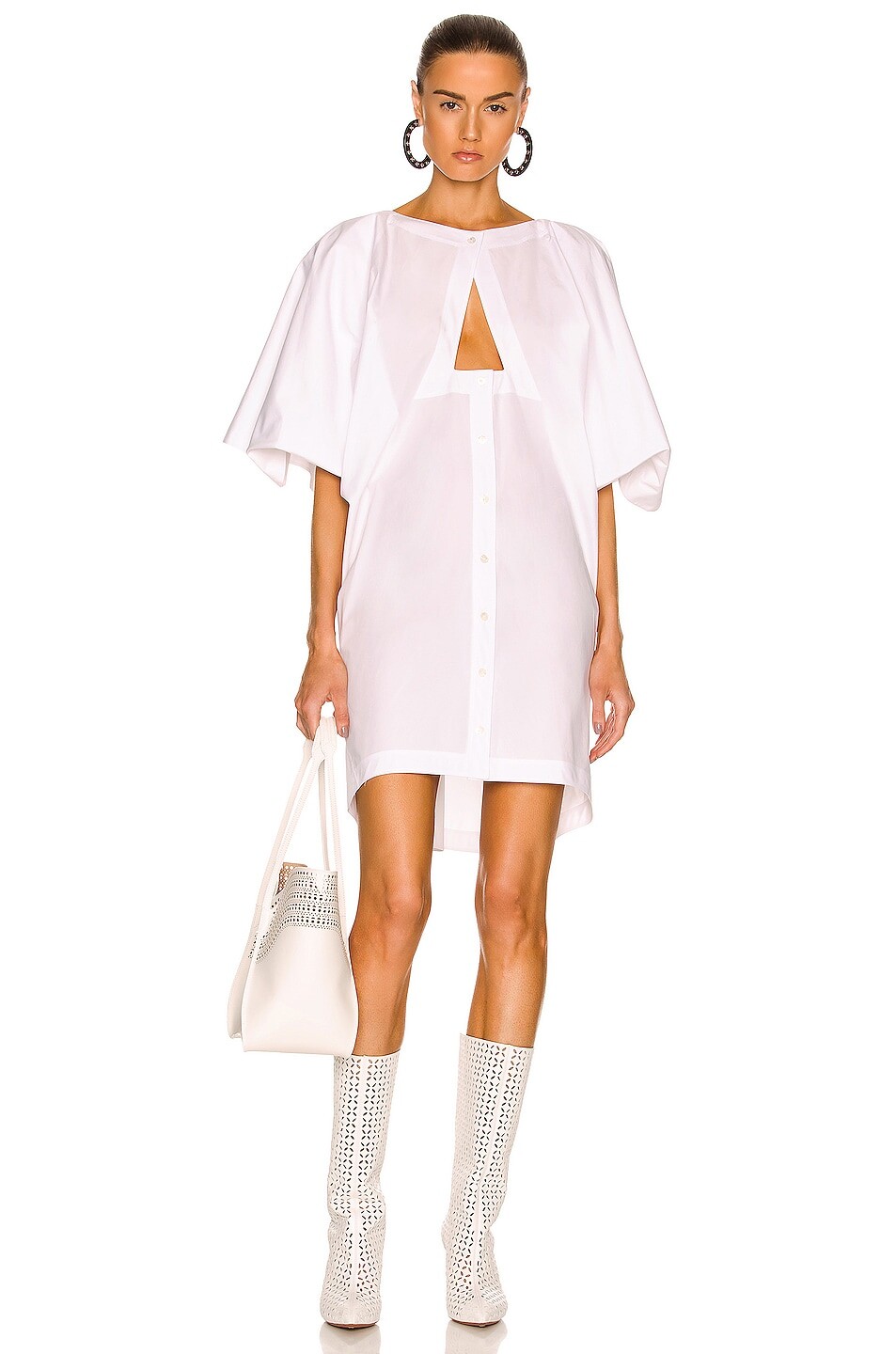 

Платье Alaïa Sleeveless Hooded, цвет Blanc