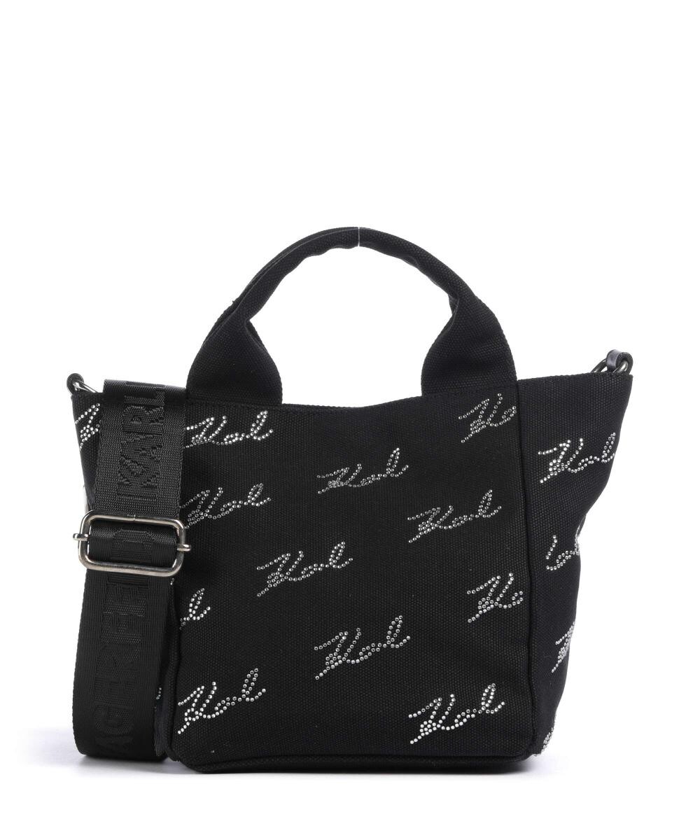 

Маленькая сумка через плечо k/signature, хлопок Karl Lagerfeld, черный