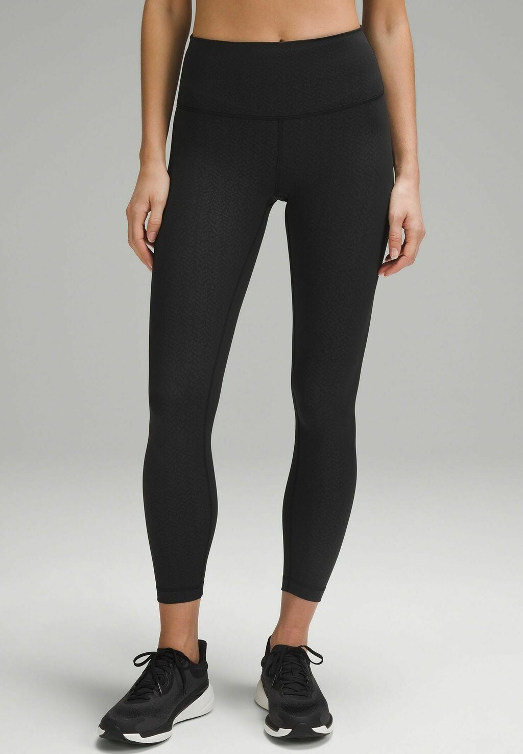 Леггинсы lululemon, цвет distressed twill emboss black