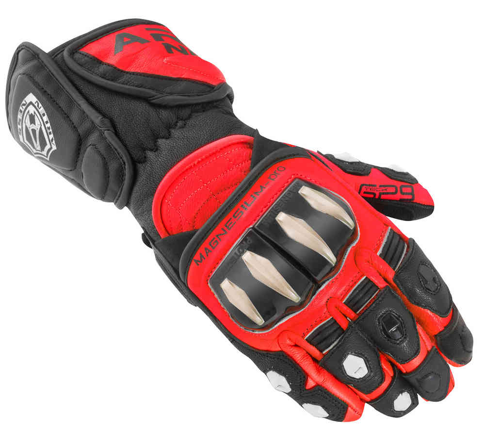 Мотоциклетные перчатки Sugello Arlen Ness, красный/черный