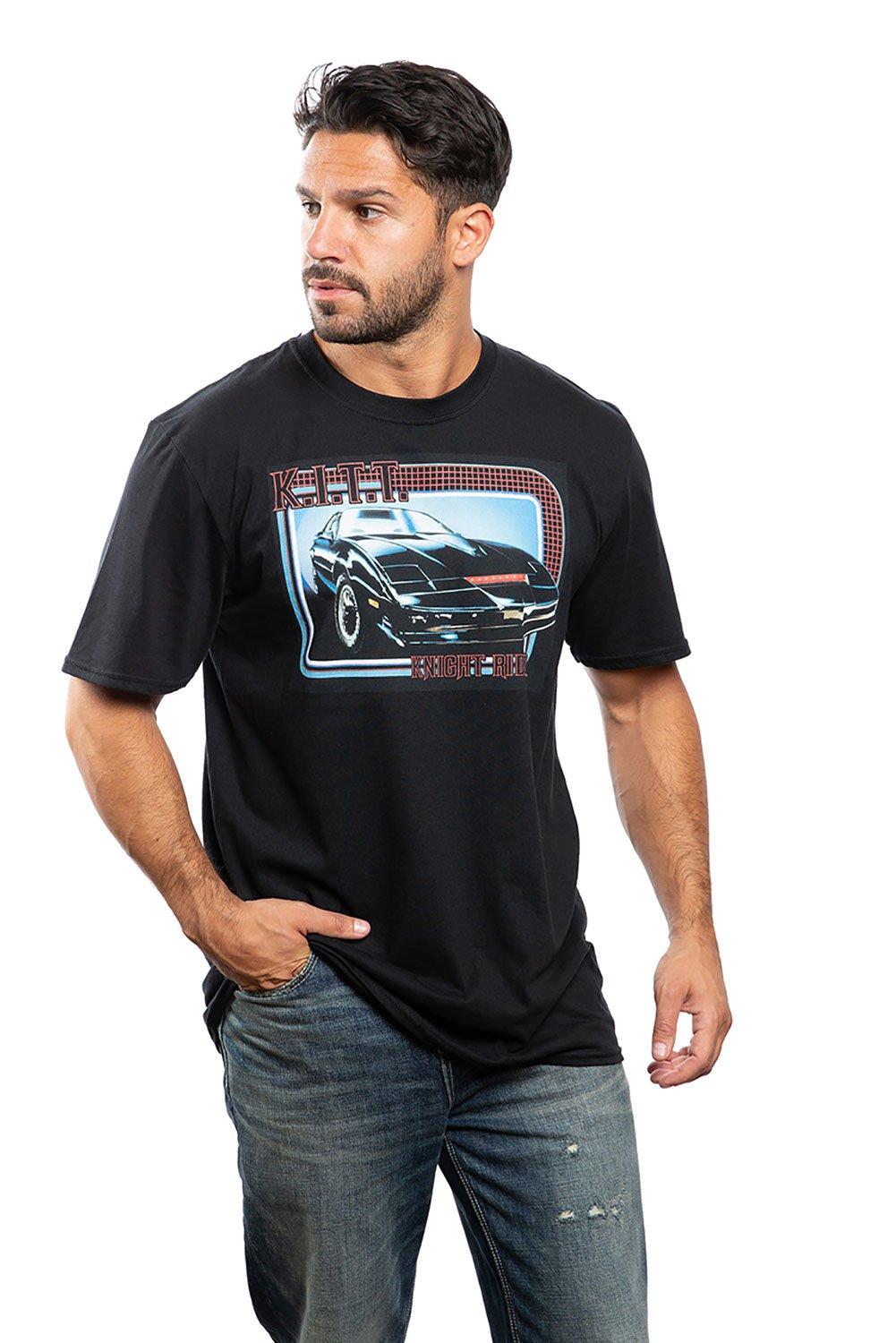 Хлопковая футболка Knight Rider Kitt, черный