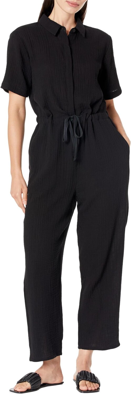 

Классический комбинезон с воротником Eileen Fisher, черный