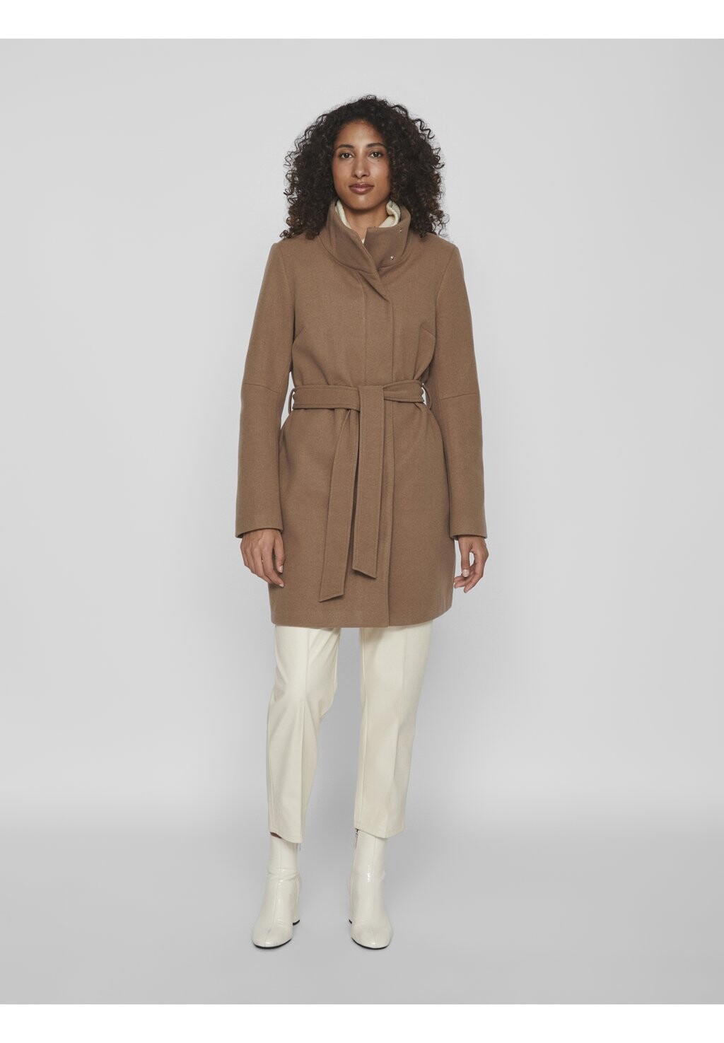 

Пальто классическое Viloulou Short VILA, цвет brown lentil
