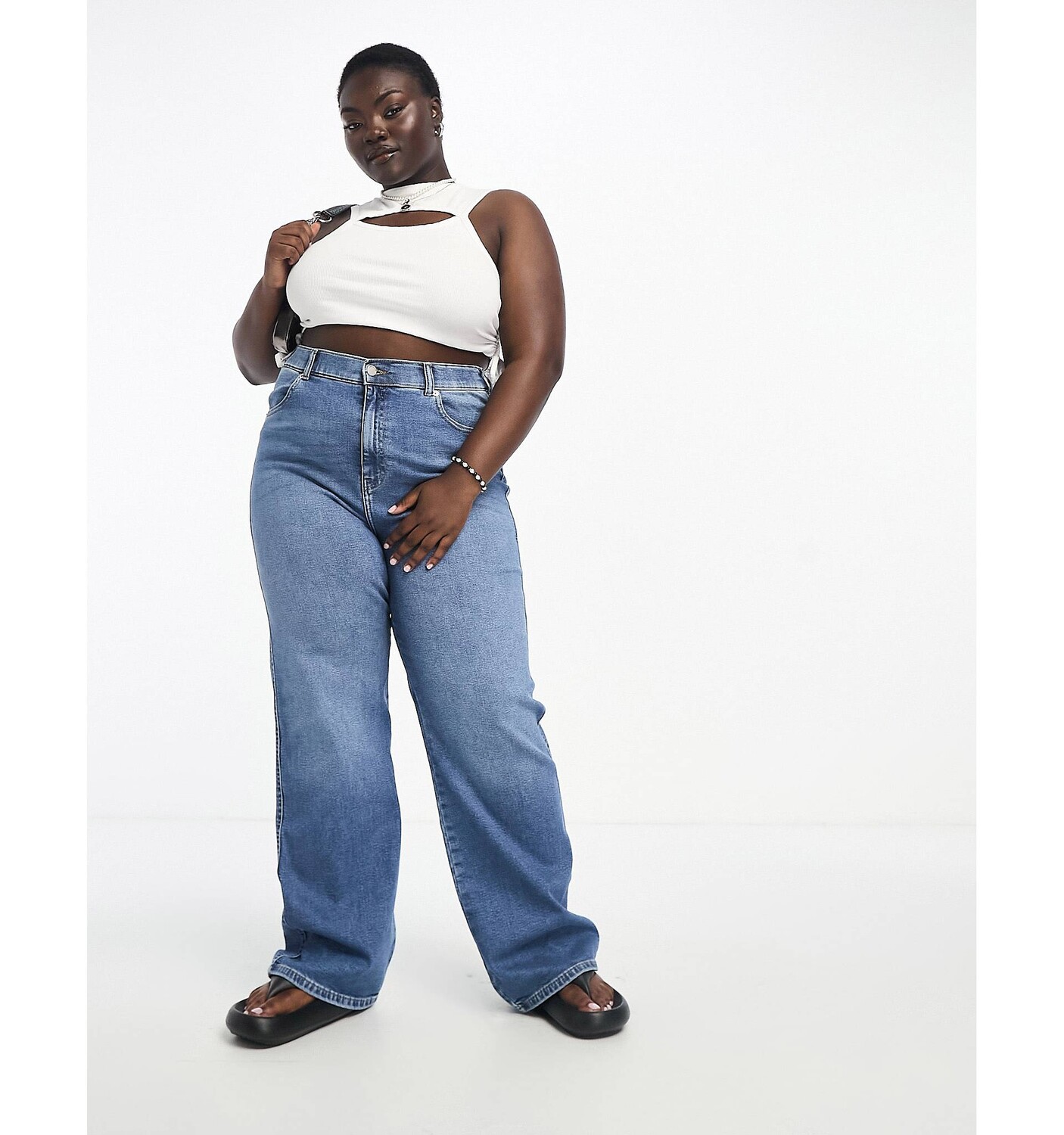 

Синие прямые джинсы прямого кроя Dr Denim Plus Moxy