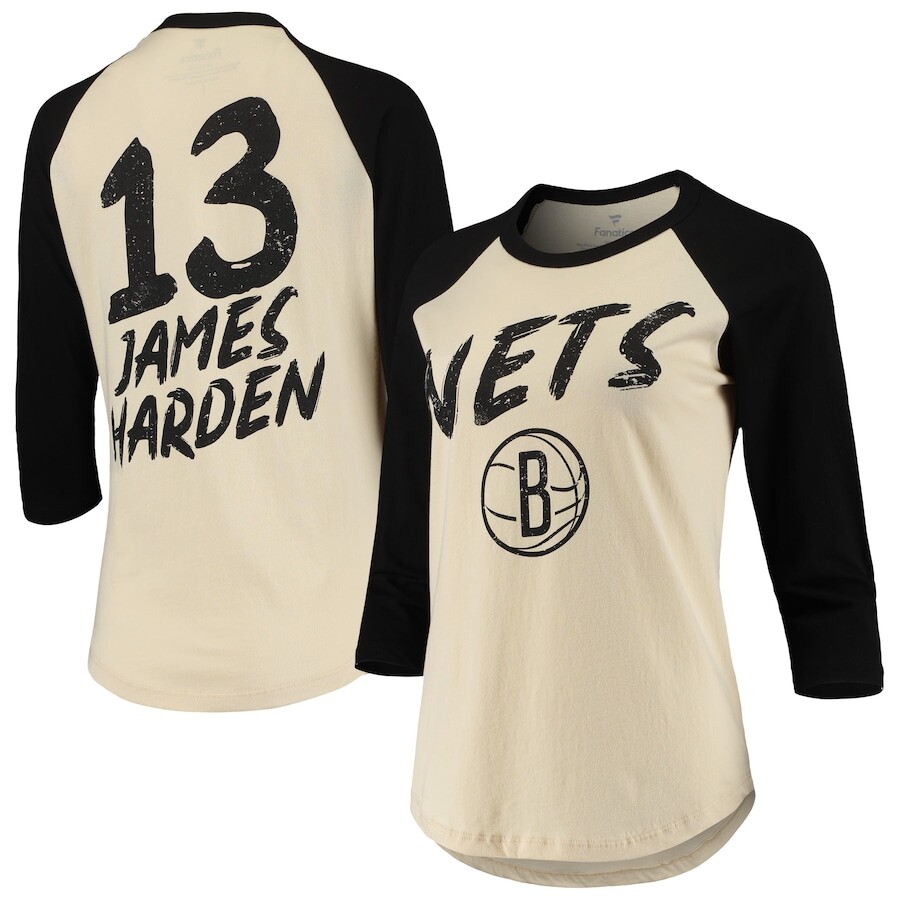 

Футболка с длинным рукавом Fanatics Branded Brooklyn Nets, кремовый