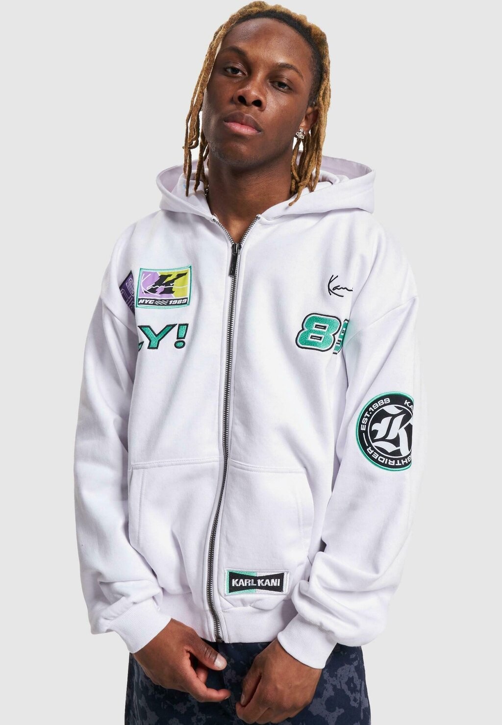 

Толстовка UNISEX CHEST SIGNATURE PATCH Karl Kani, цвет white