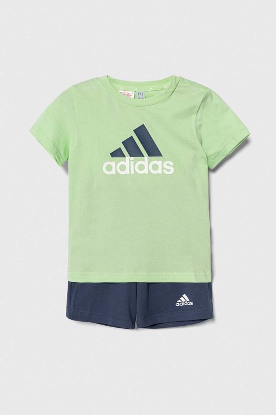adidas Детский хлопковый комплект, зеленый