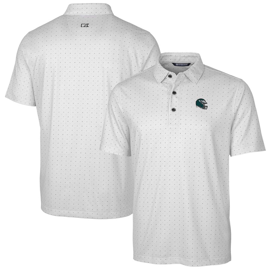 

Поло с длинным рукавом Cutter & Buck Philadelphia Eagles, угольный