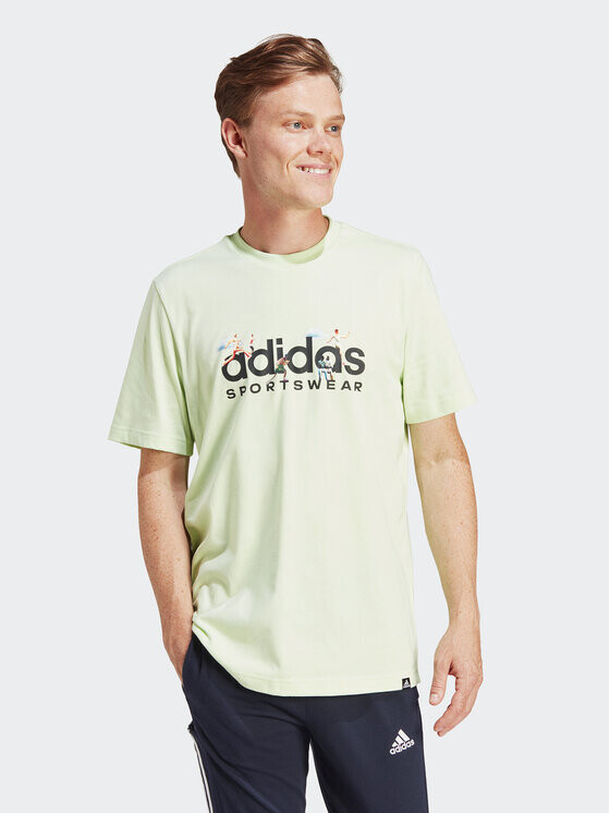 

Футболка стандартного кроя Adidas, зеленый