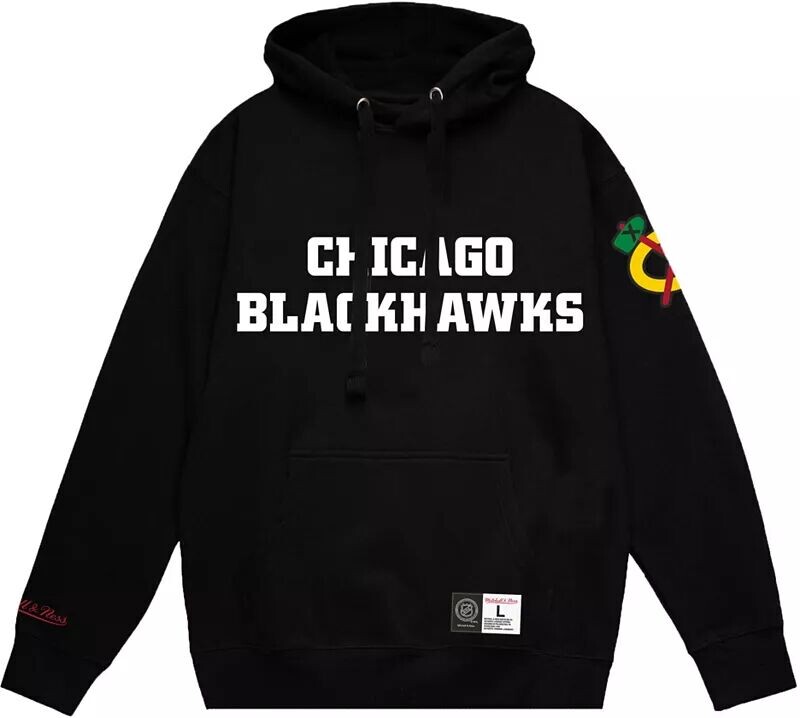 

Черный пуловер с капюшоном Mitchell & Ness Chicago Blackhawks All In Current