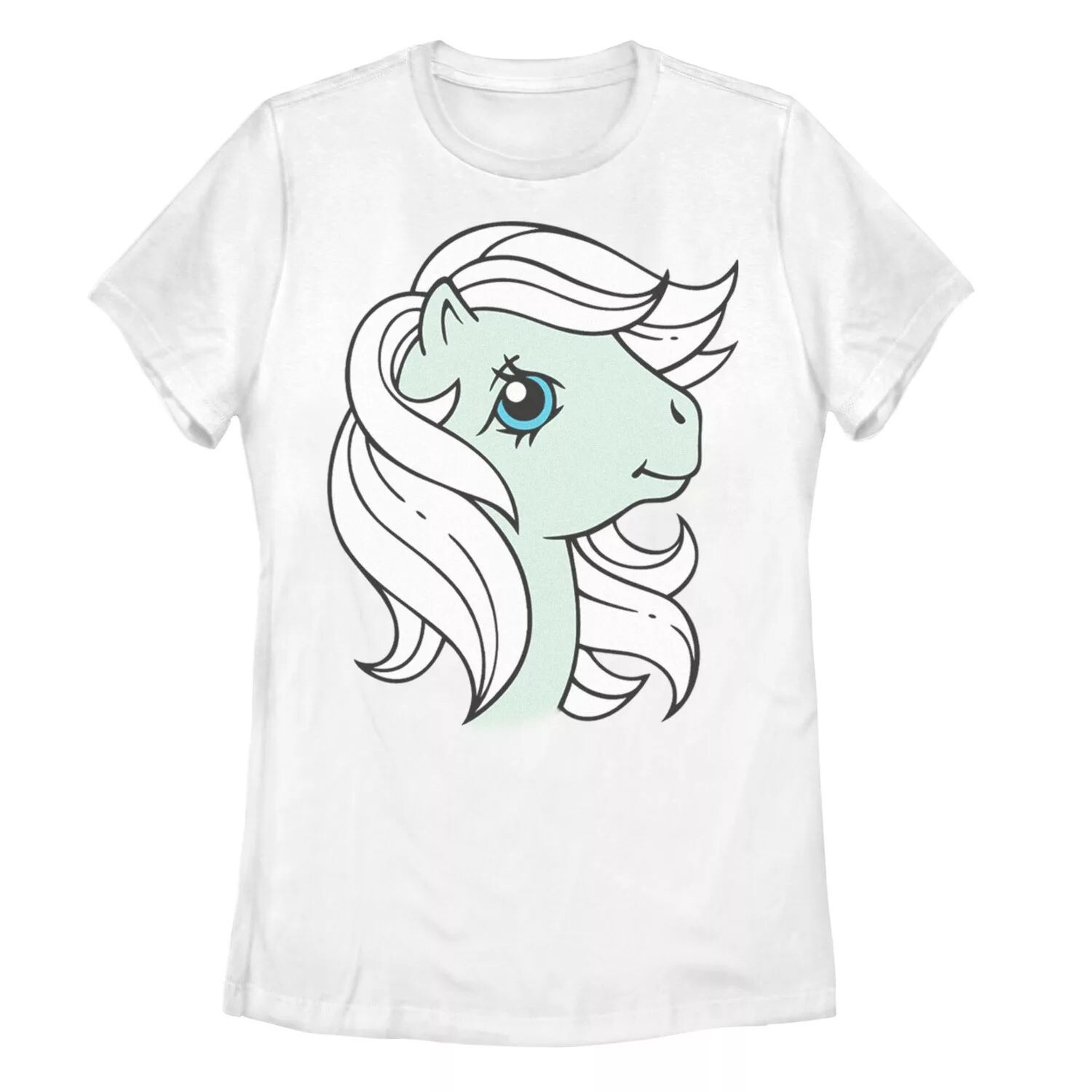 

Мятная футболка с портретом и большим лицом My Little Pony для юниоров Licensed Character