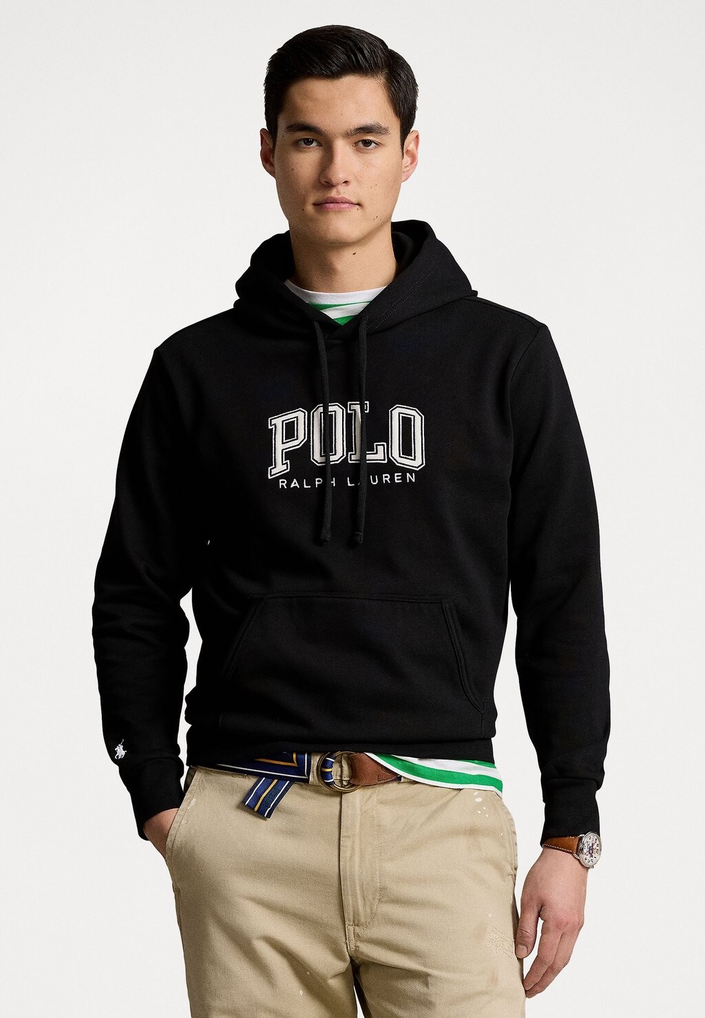 Толстовка HOOD LONG SLEEVE Polo Ralph Lauren, цвет black толстовка hood long sleeve polo ralph lauren big