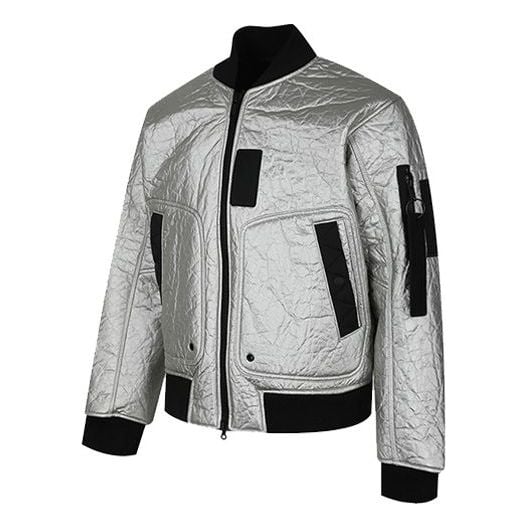 

Куртка Air Jordan 23 Engineered MA-1 Zipper Sports Stay Warm Jacket Silver White, белый