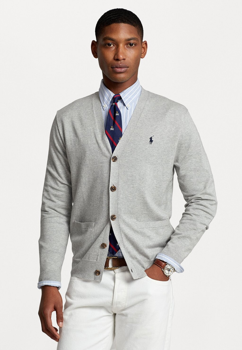 

Кардиган V-образный вырез Polo Ralph Lauren, вереск Андовер