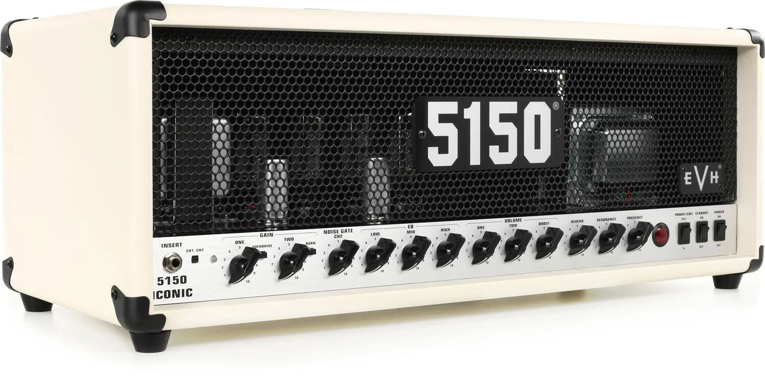 

EVH 5150 Iconic Series 80-ваттная ламповая головка — цвет слоновой кости