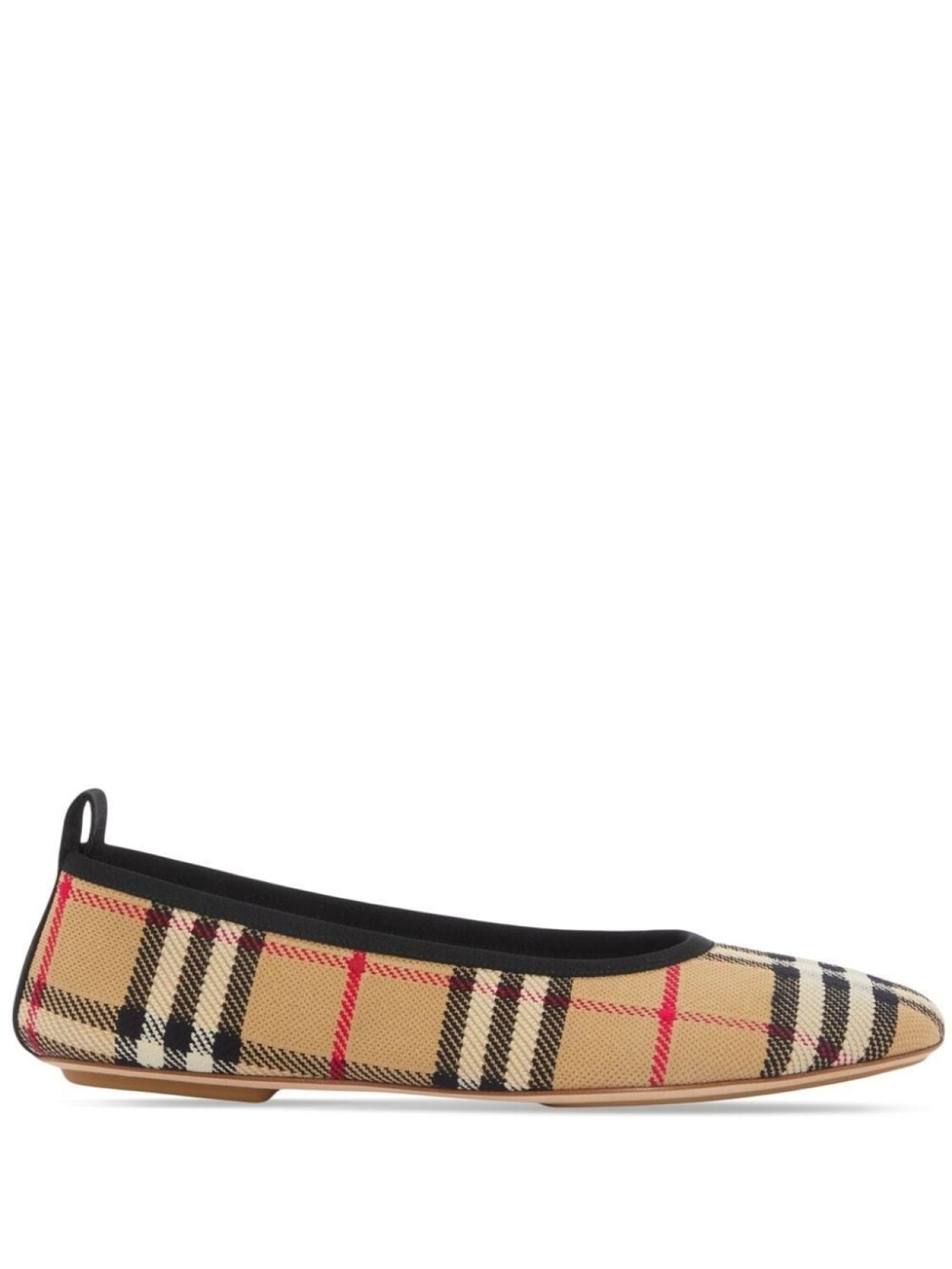 

Burberry балетки в клетку Vintage Check, нейтральный цвет