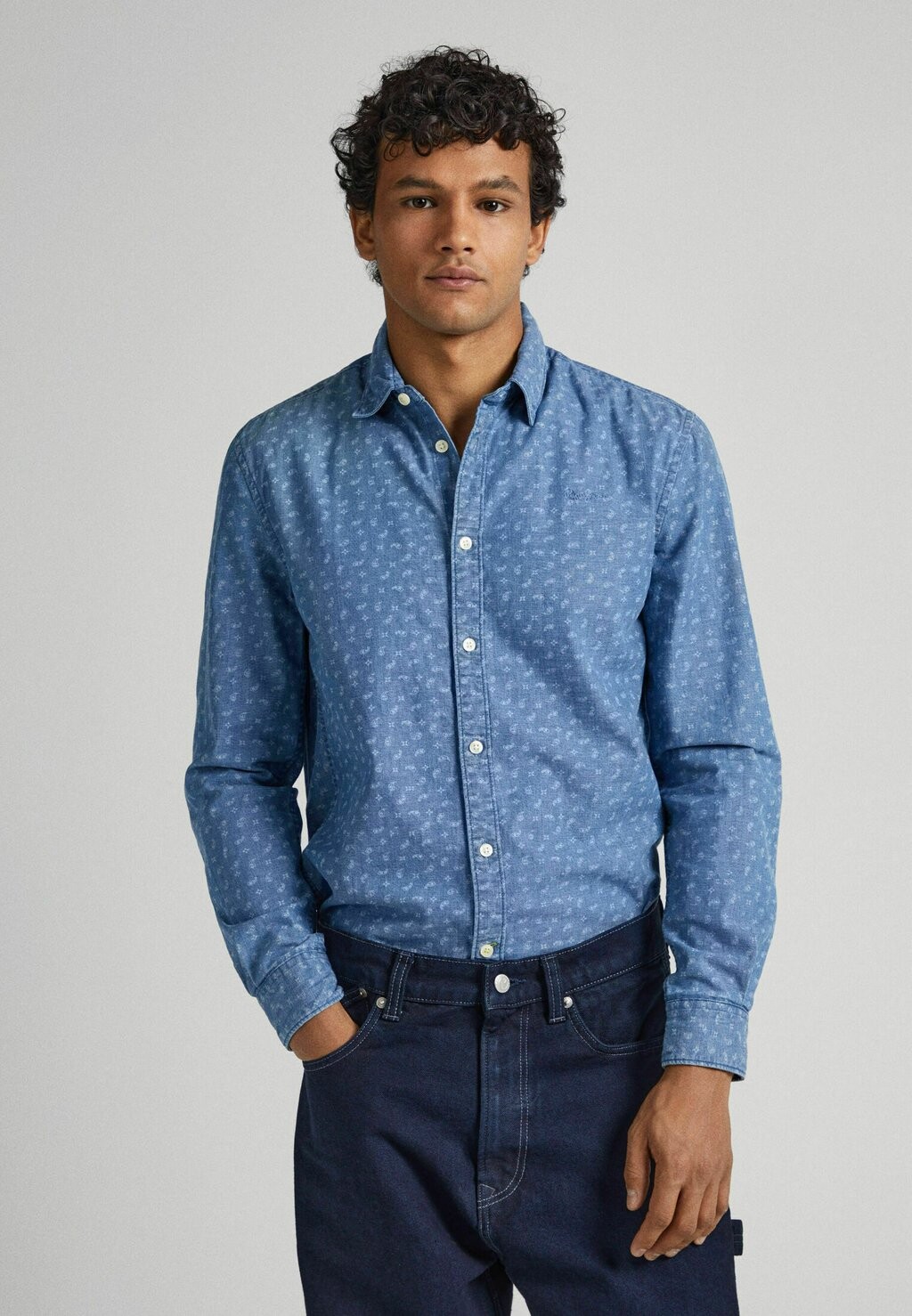 

Рубашка Crawston Pepe Jeans, цвет union blue blue