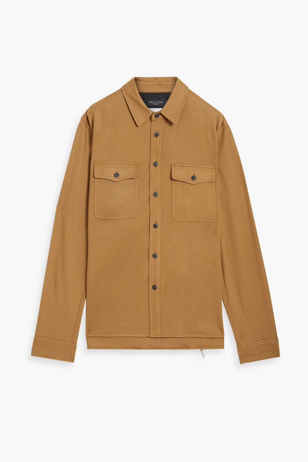 

Рубашка Jack из шерстяного джерси с начесом Rag & Bone, коричневый