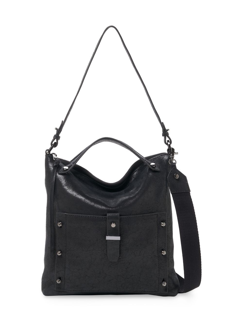 

Кожаная сумка-хобо Warren Convertible Botkier New York, черный
