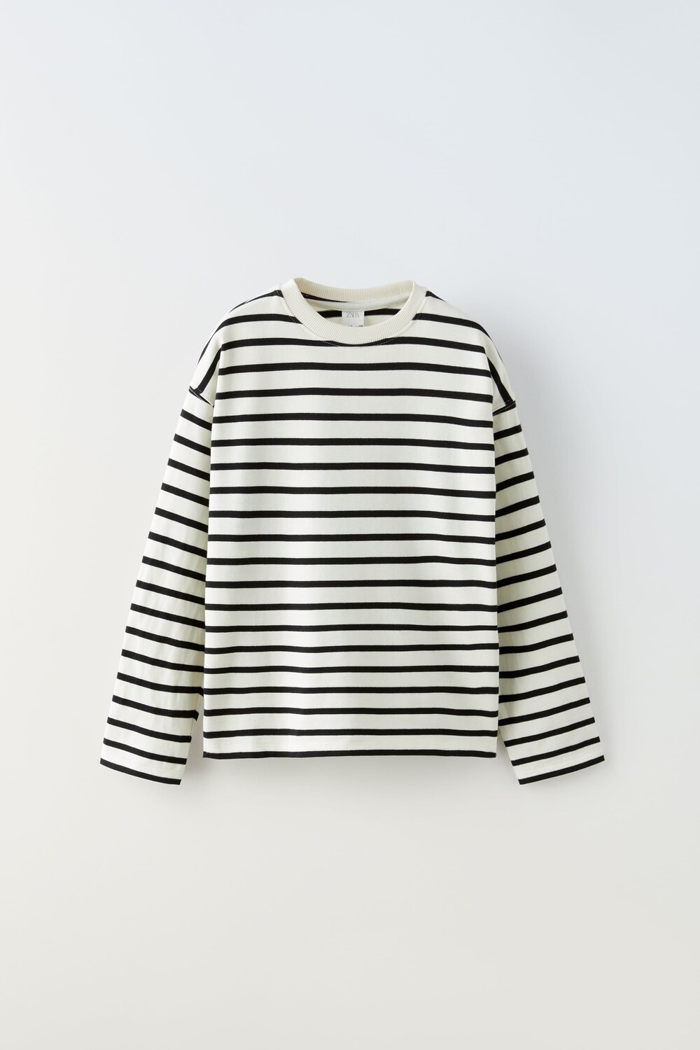 

Полосатая футболка Zara, черный