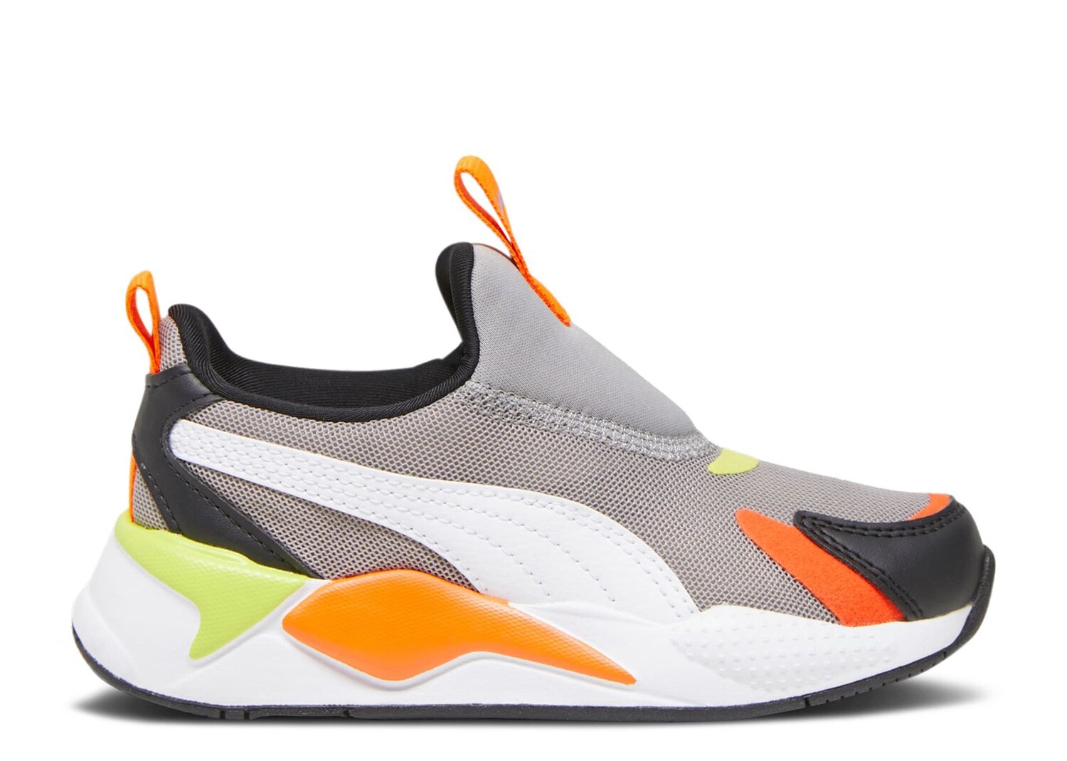 

Кроссовки Puma Rs-X3 Slip-On Little Kid 'Concrete Grey Rickie Orange', серый