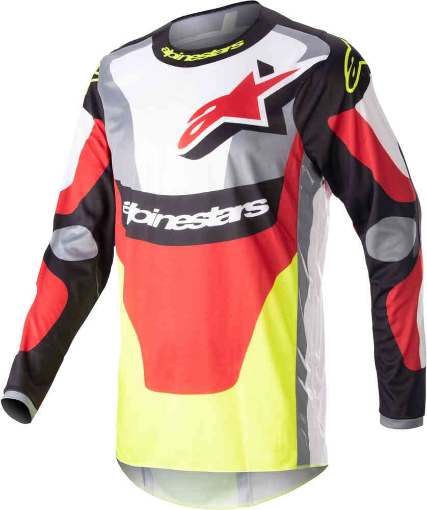 

Джерси Fluid Agent для мотокросса Alpinestars, черный/красный/желтый