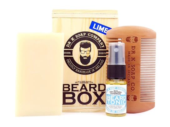 Мыло Dr K, коробка для бороды Fresh Lime, набор для ухода за бородой, мыло, масло и расческа, Dr K Soap Company цена и фото