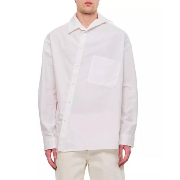 

Футболка cuadro cotton shirt Jacquemus, белый