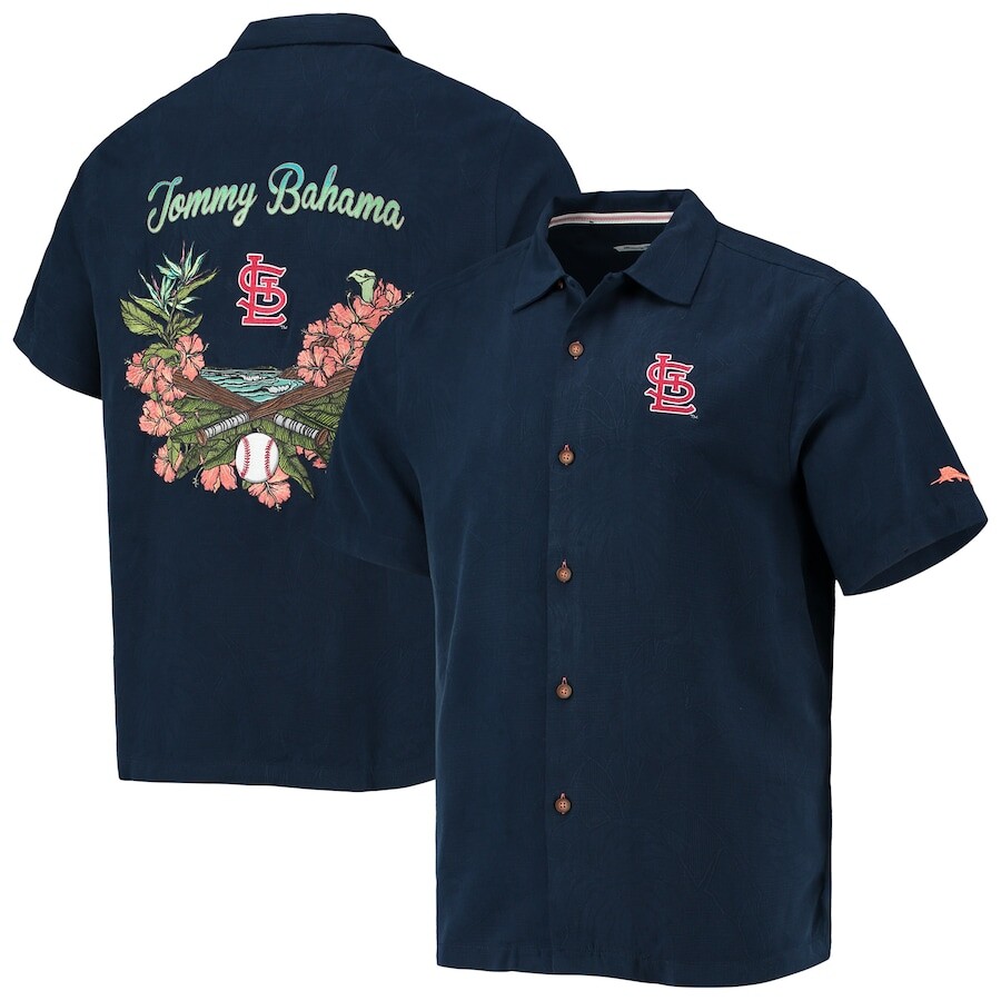 

Рубашка Tommy Bahama St Louis Cardinals, нави