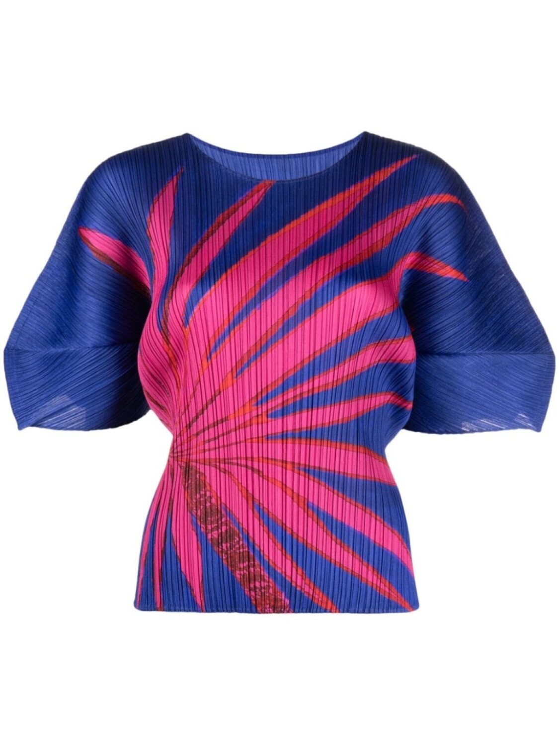 

Pleats Please Issey Miyake плиссированная блузка Ice Desert, синий