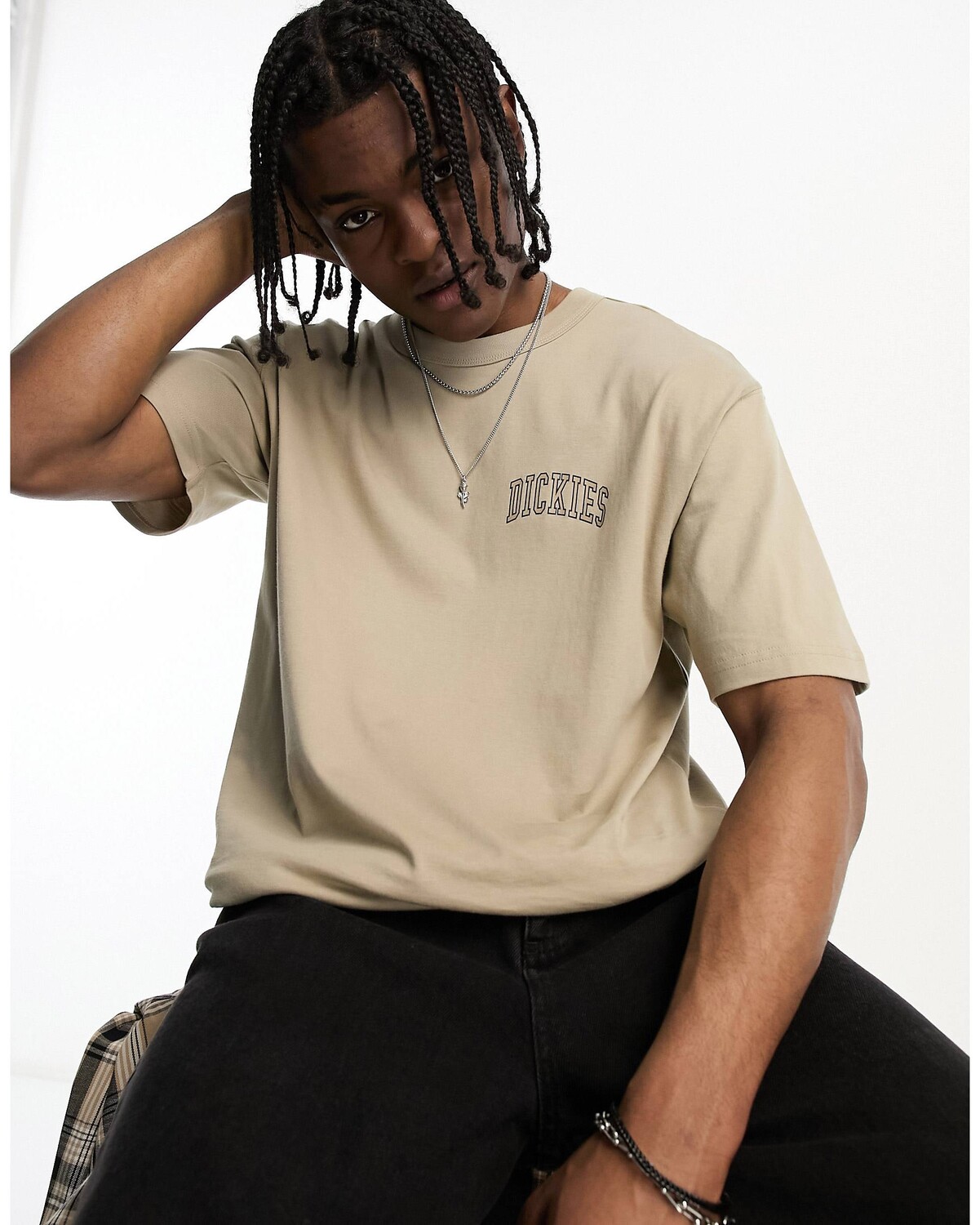 

Песочная футболка с университетским логотипом Dickies aitkin