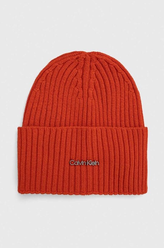 

Шапка из смесовой шерсти Calvin Klein, оранжевый