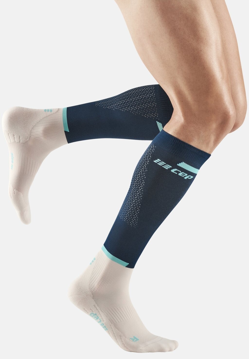 

Носки The Run Compression CEP, цвет blue off white