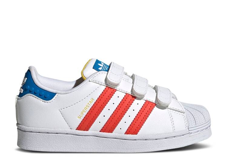

Кроссовки Adidas LEGO X SUPERSTAR J 'WHITE PANTONE', белый