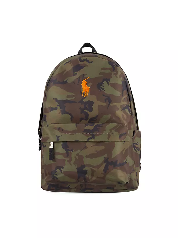 

Детский рюкзак-поло с камуфляжным принтом Polo Ralph Lauren, цвет camo