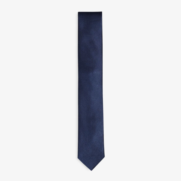 

Фактурный шелковый галстук Moorez Ted Baker, темно-синий