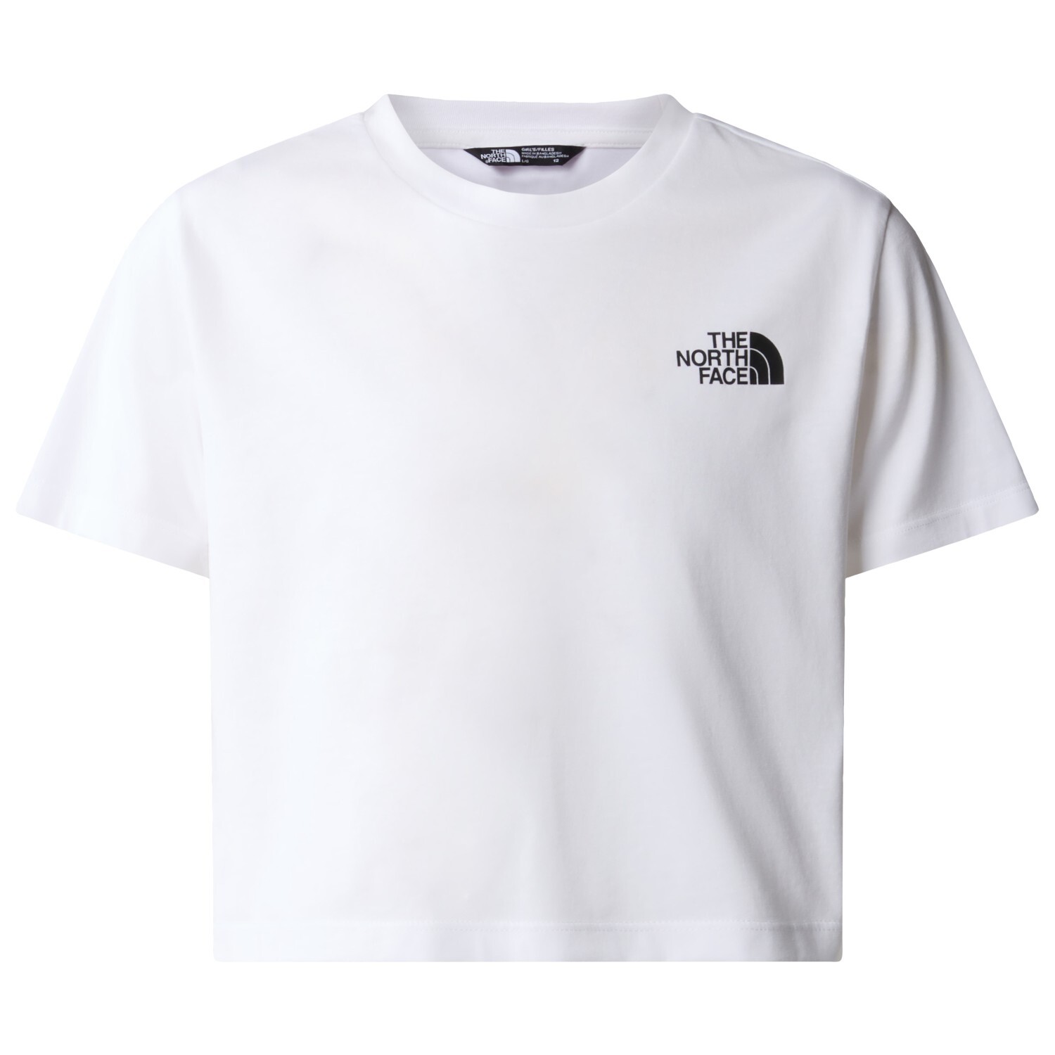 

Футболка The North Face Girl's S/S Crop Simple Dome Tee, цвет TNF White