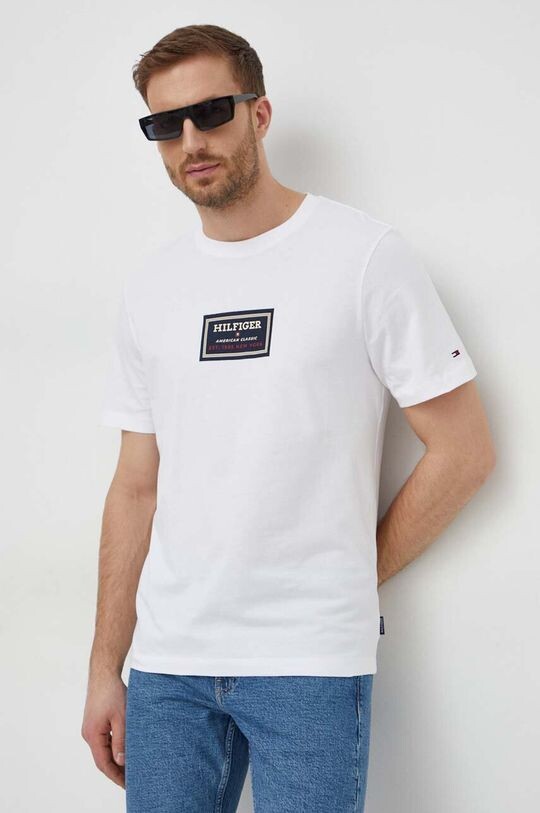

Хлопковая футболка Tommy Hilfiger, белый