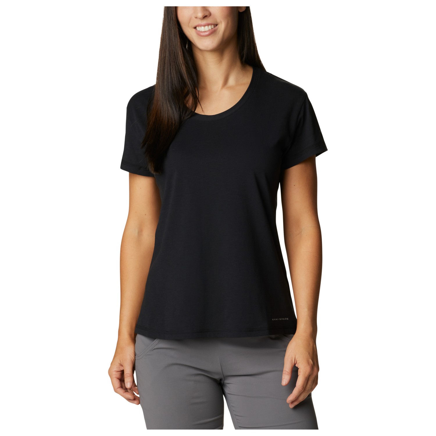 Функциональная рубашка Columbia Women's Sun Trek S/S Tee, цвет Black II поло мужское columbia sun trek polo черный
