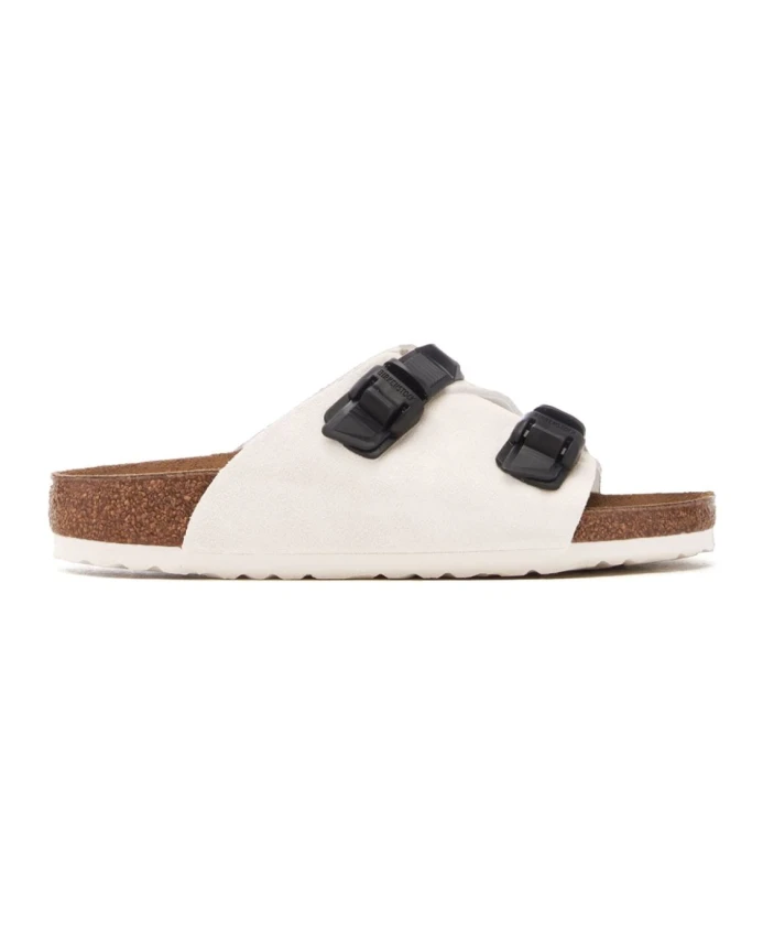 

Замшевые сандалии на плоской подошве Birkenstock, белый